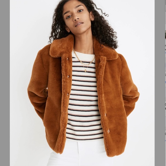 Madewell Jackets & Blazers - Madewell Faux-Fur Crop Coat